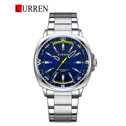 CURREN Stainless Steel Watch For Men With Box 8455