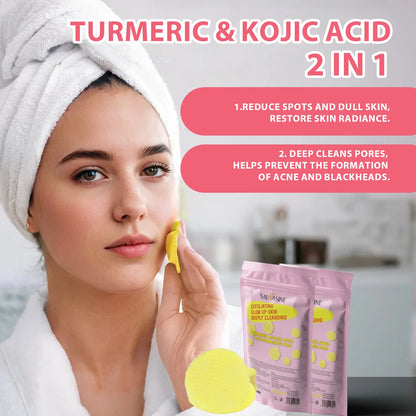 🎁LAST DAY 49% OFF🔥Turmeric Kojic Acid Cleansing Pads