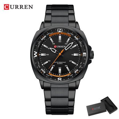 CURREN Stainless Steel Watch For Men With Box 8455